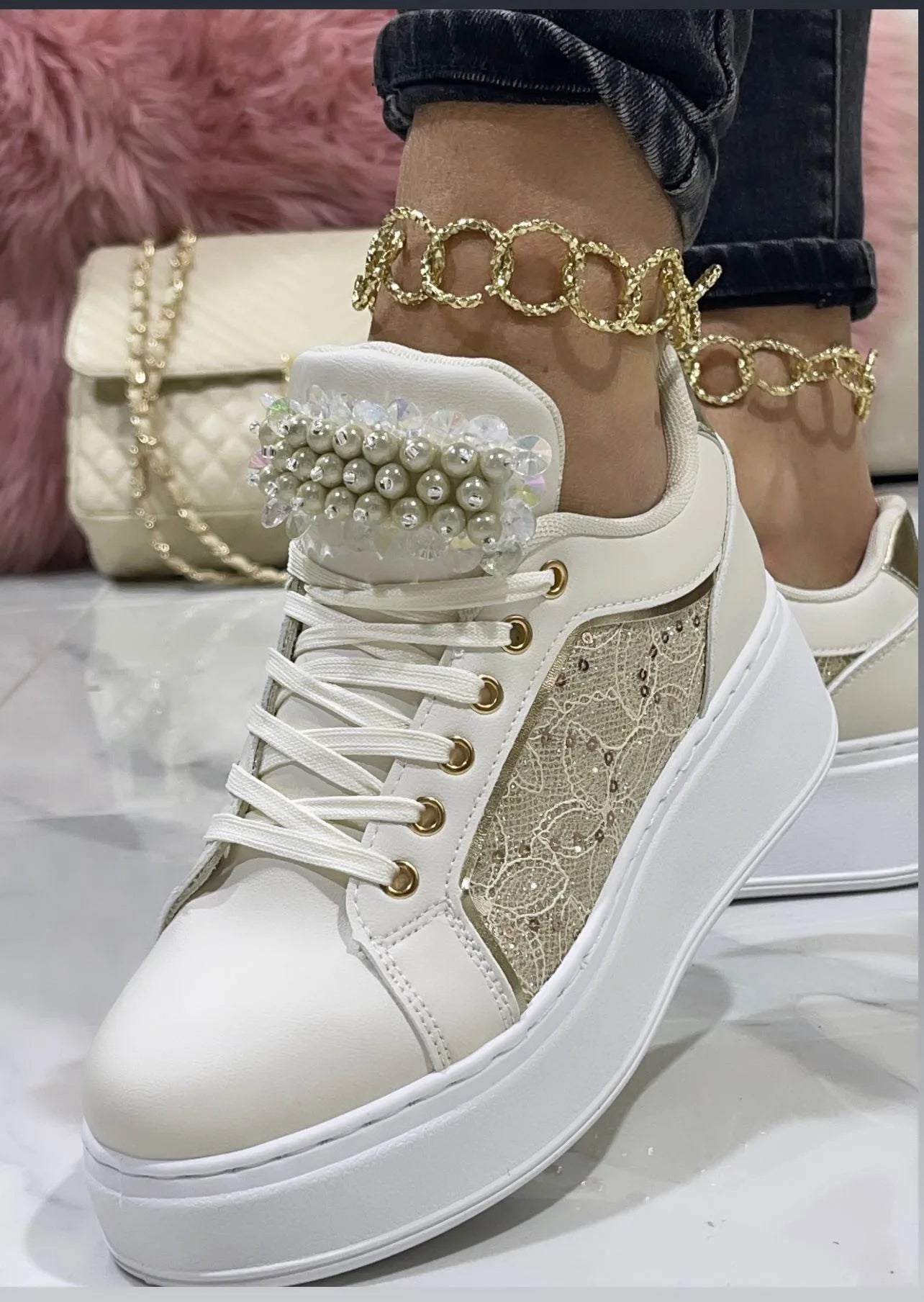 Sneakers Varsavia Beige
