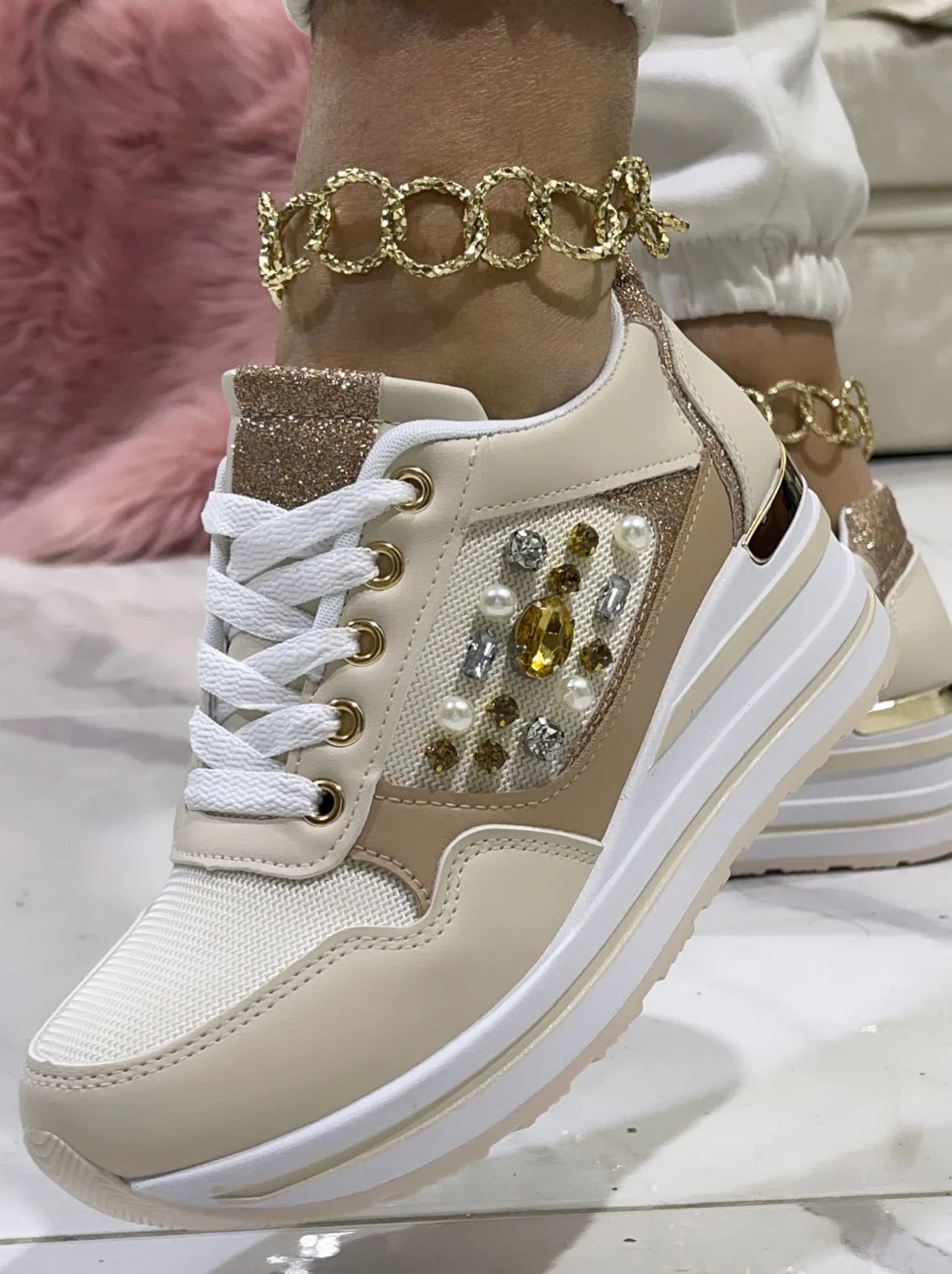 Sneakers Andorra Beige