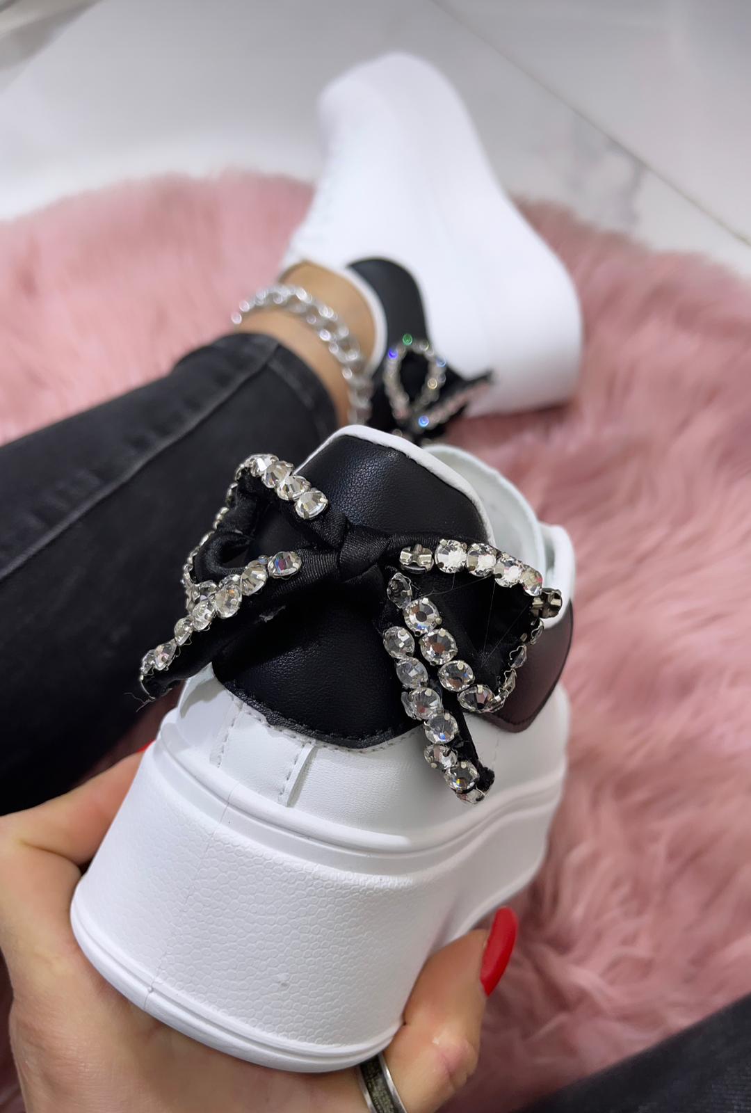 Sneakers Montreal Bianche Inserto Nero