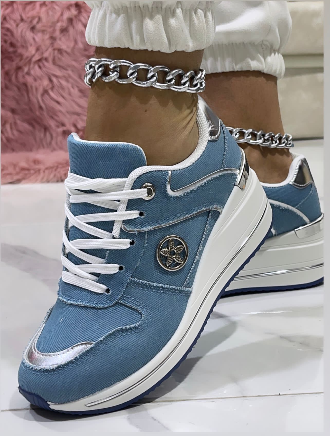 Sneakers Panama Blue