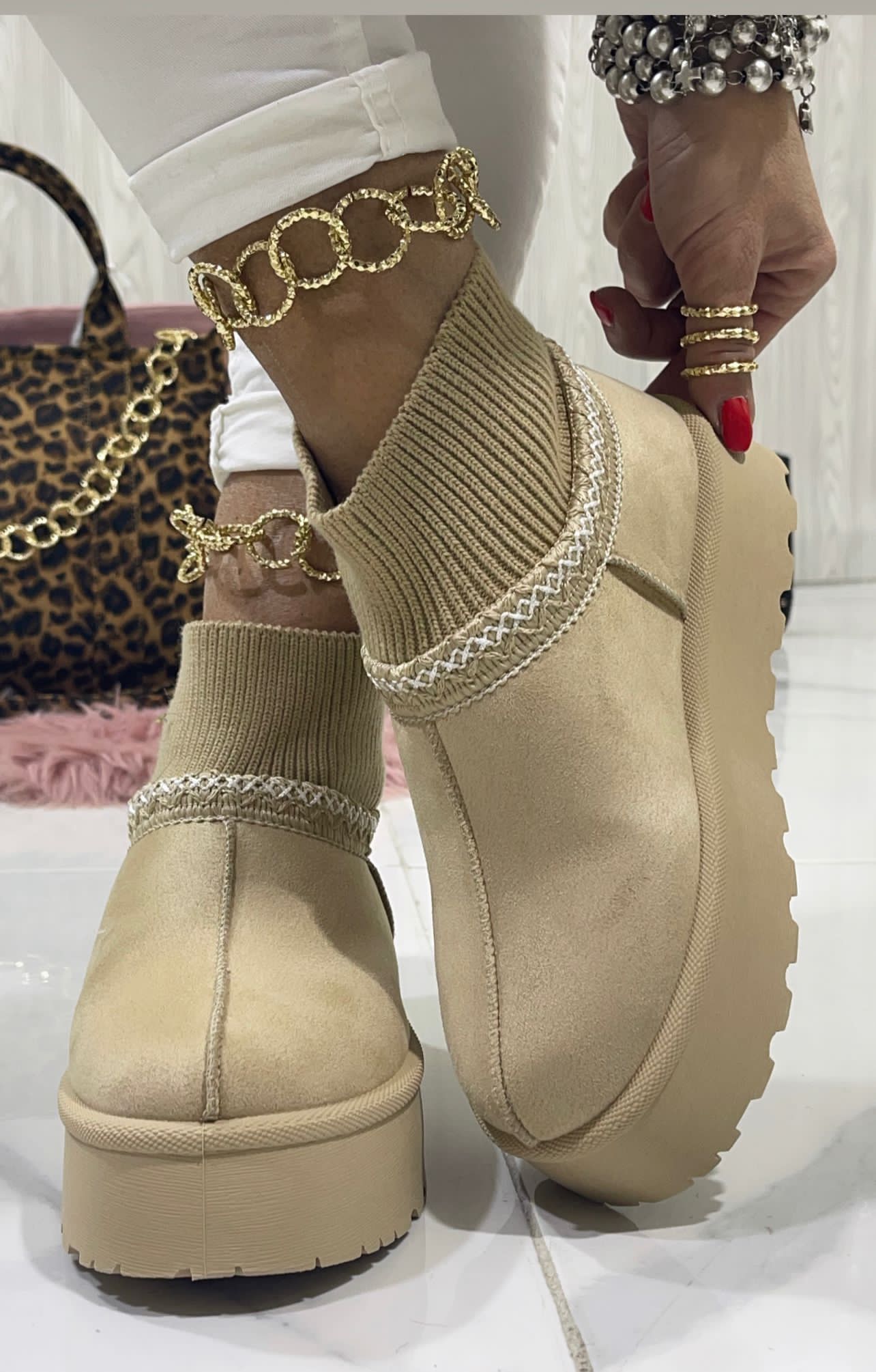 Asia Beige - Stivale basso