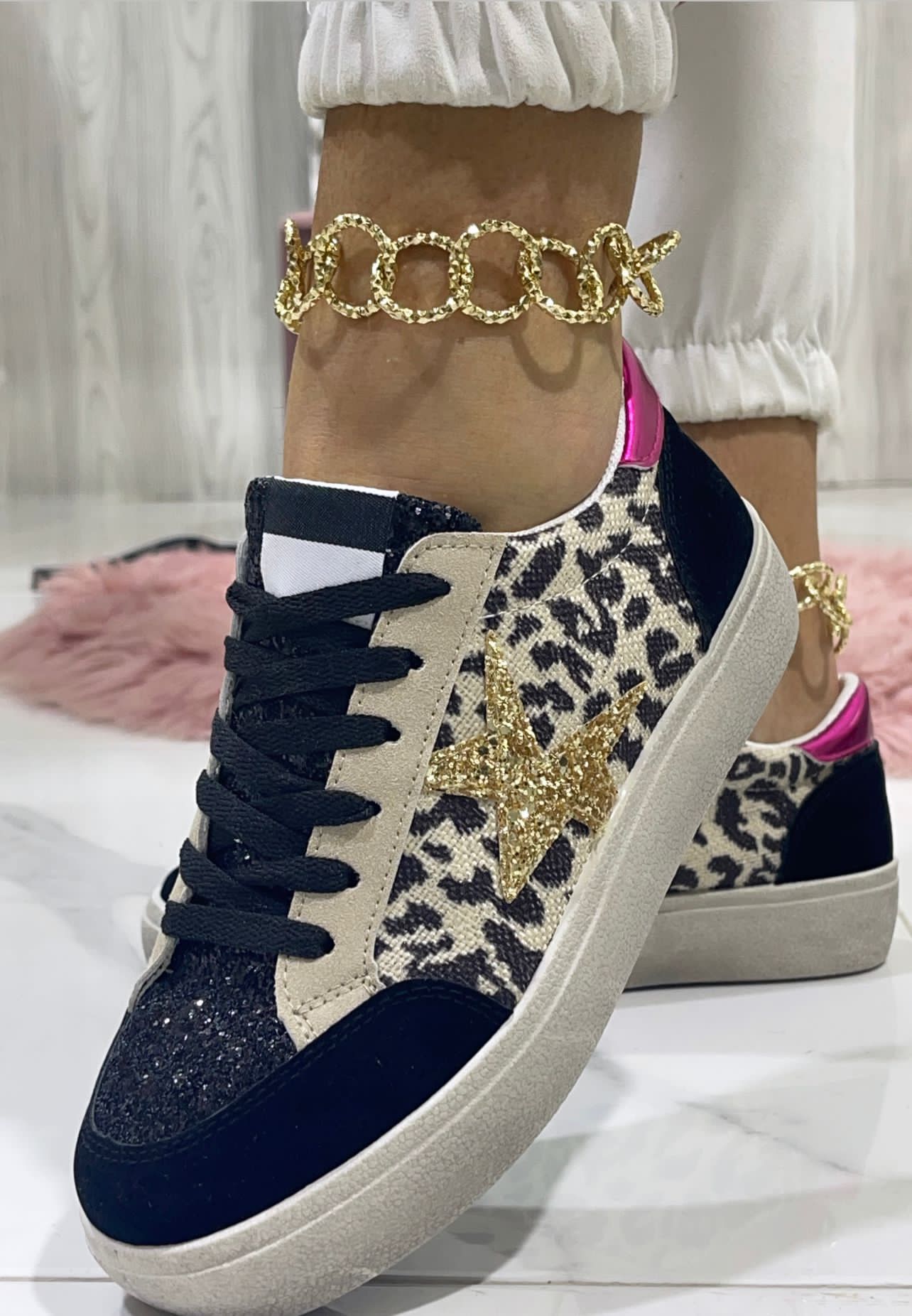 Choco Fuxia Sneakers Lee3