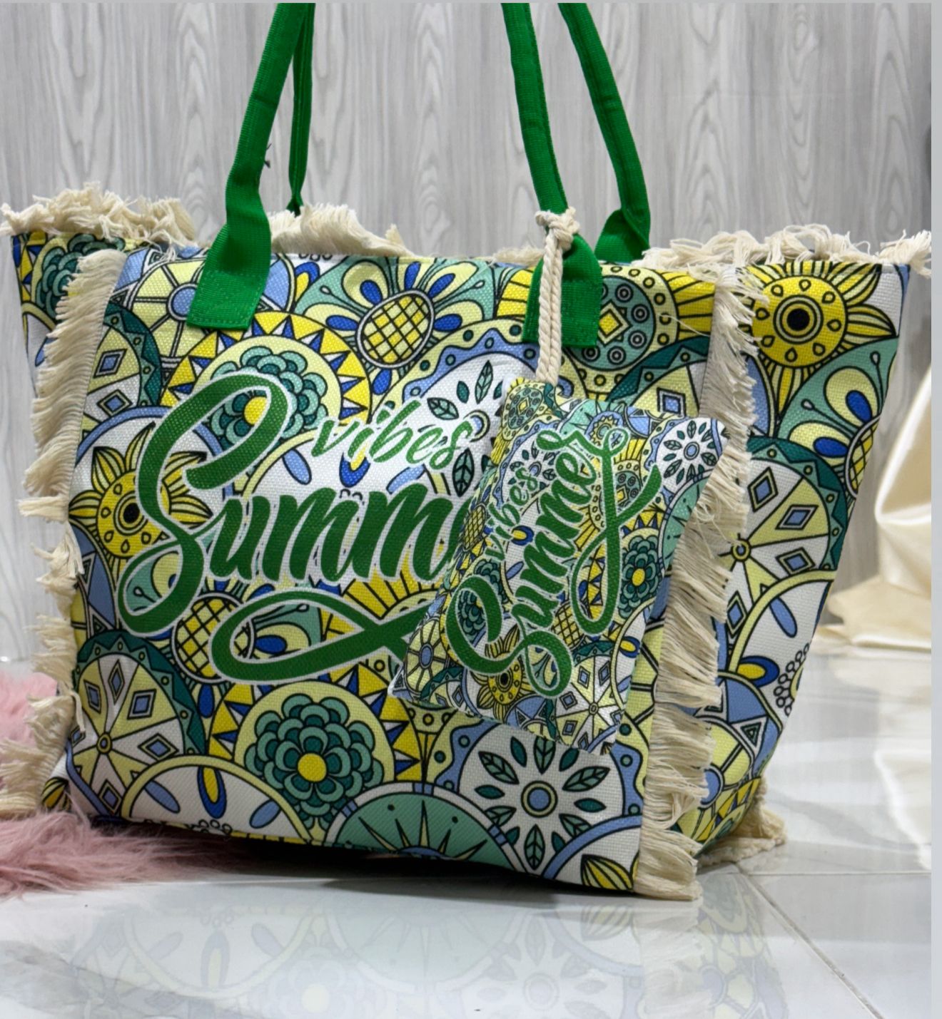 biza Vibes Green - Borsa