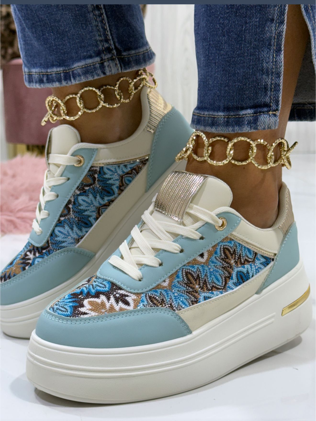 Poesia Blue  - Sneakers
