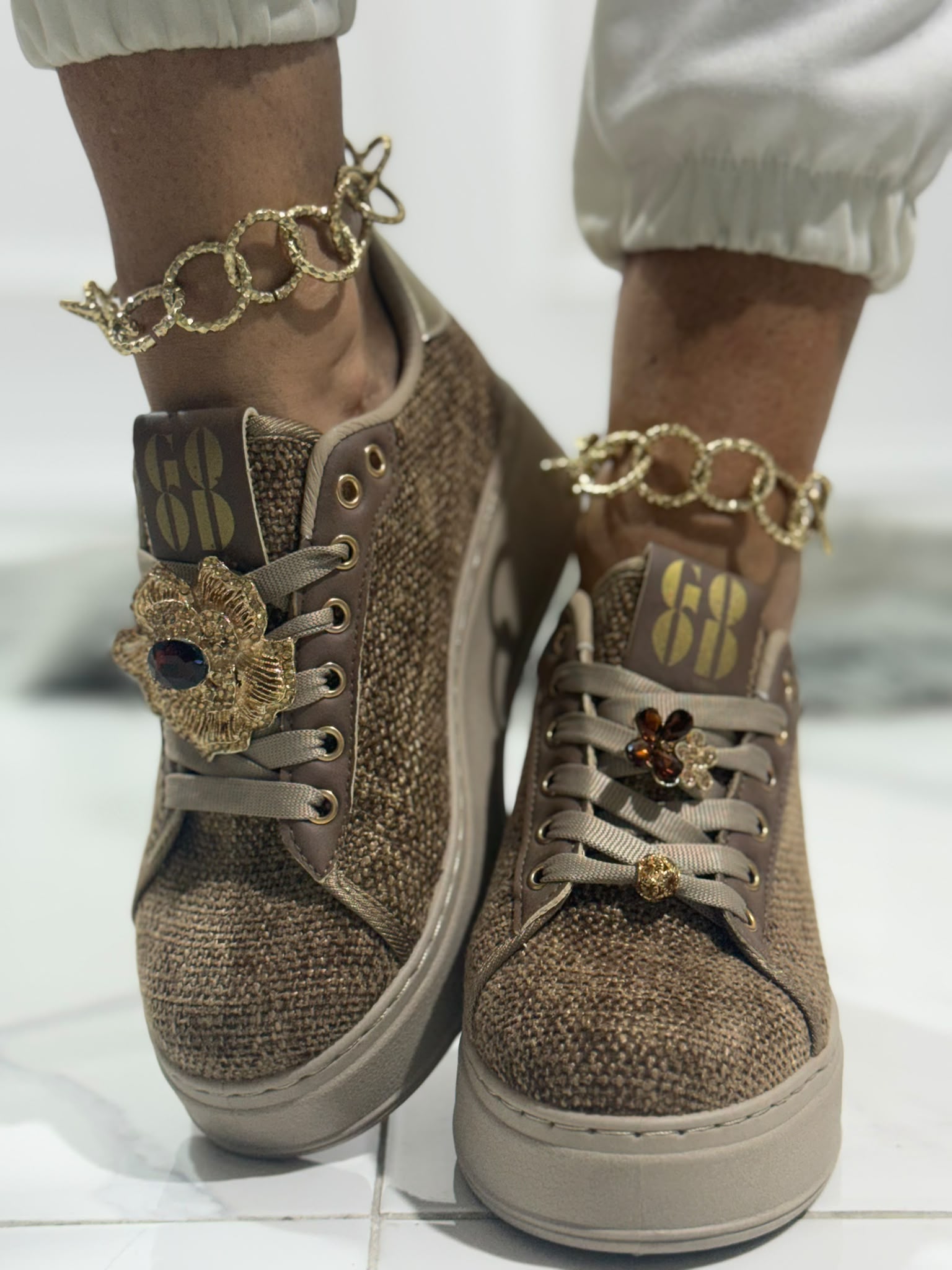 Lia Khaki - Sneakers