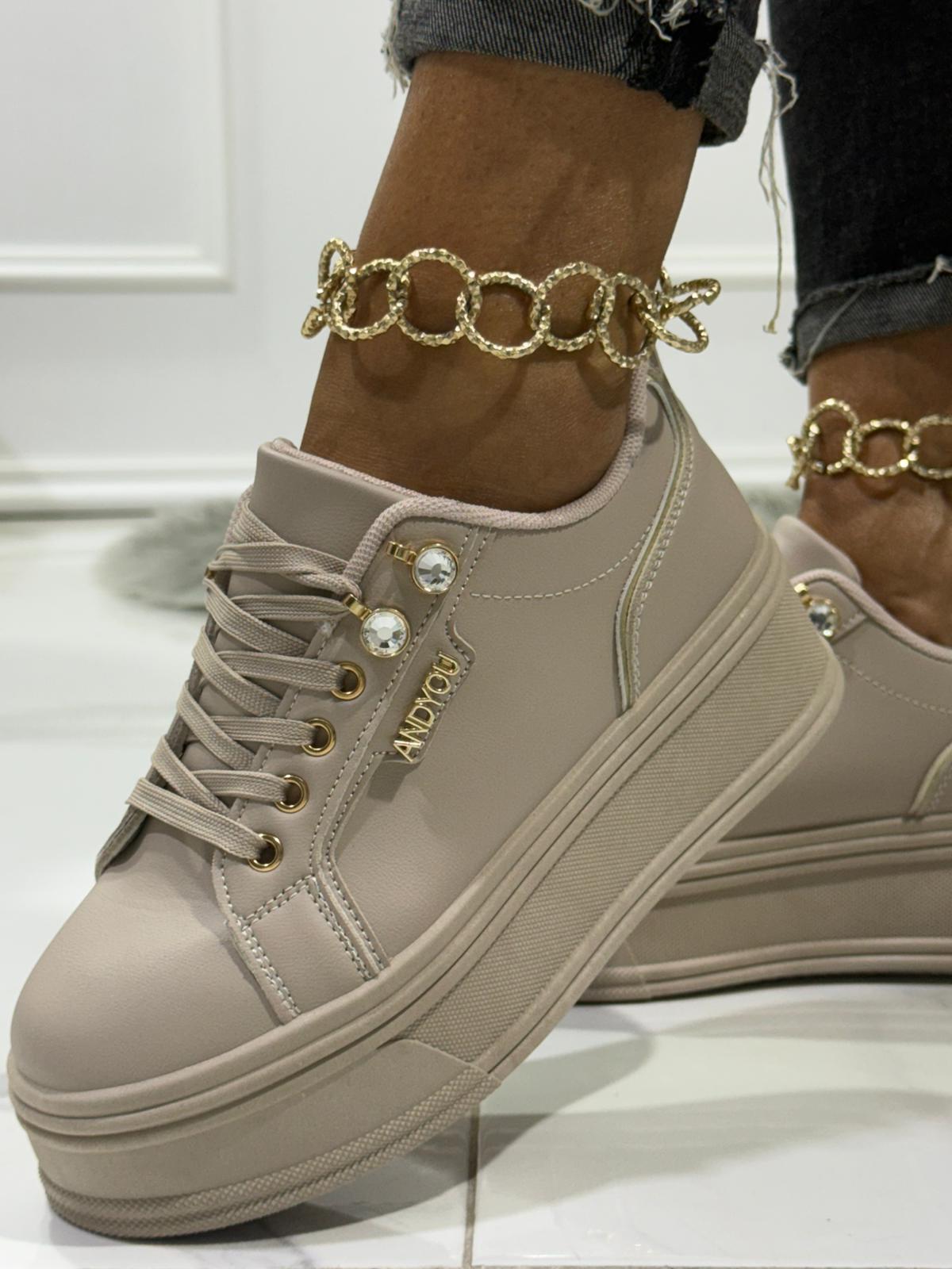 Luna Beige - Sneakers