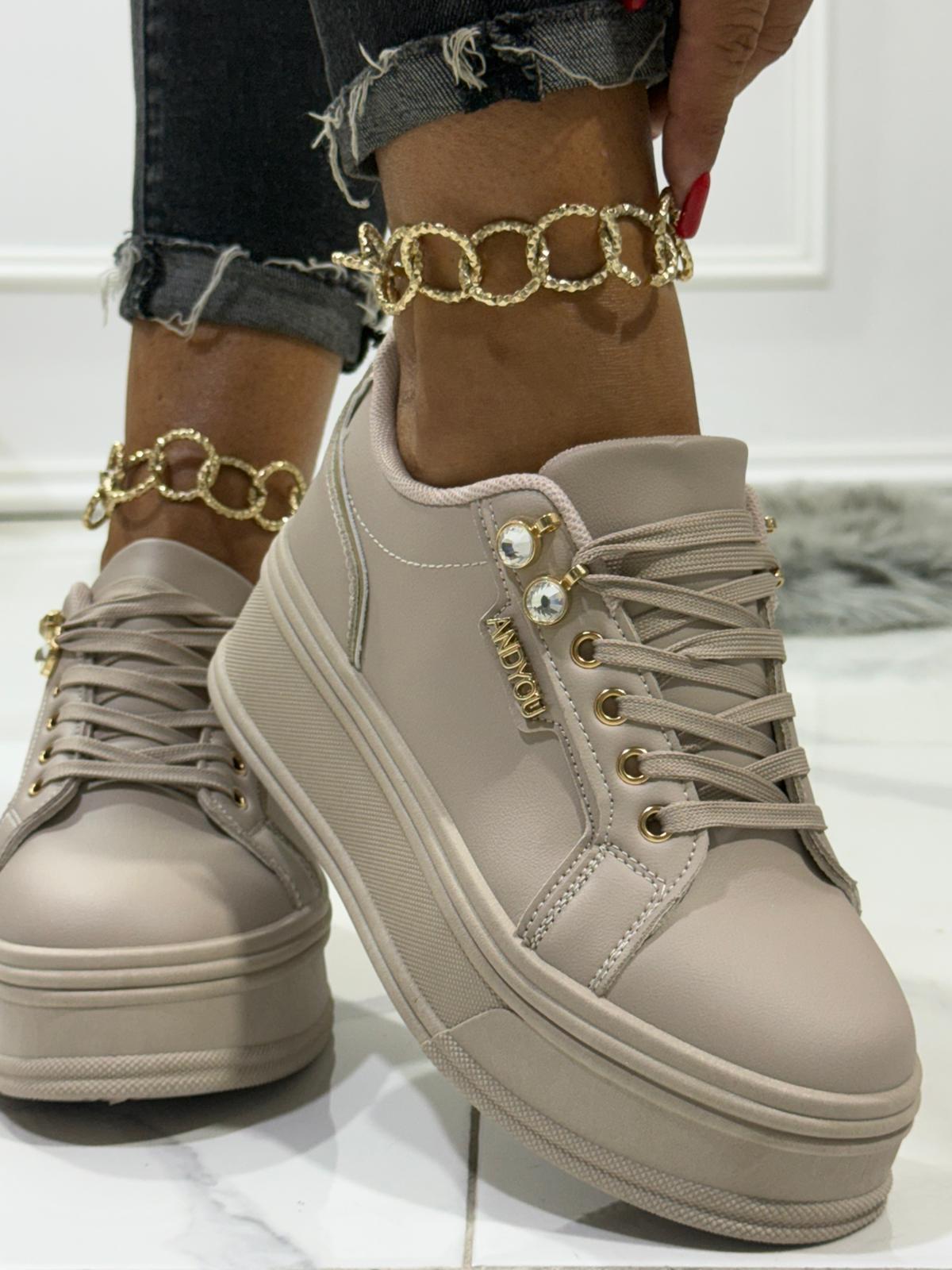 Luna Beige - Sneakers