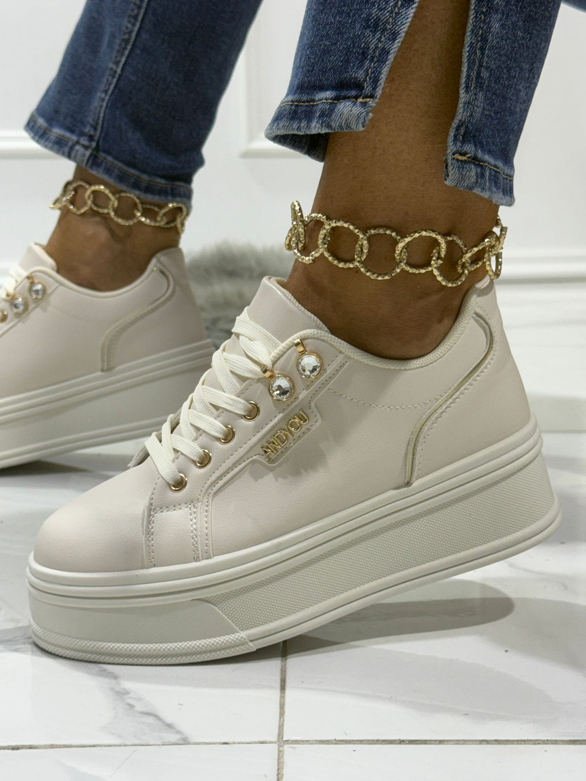 Luna Beige Light - Sneakers