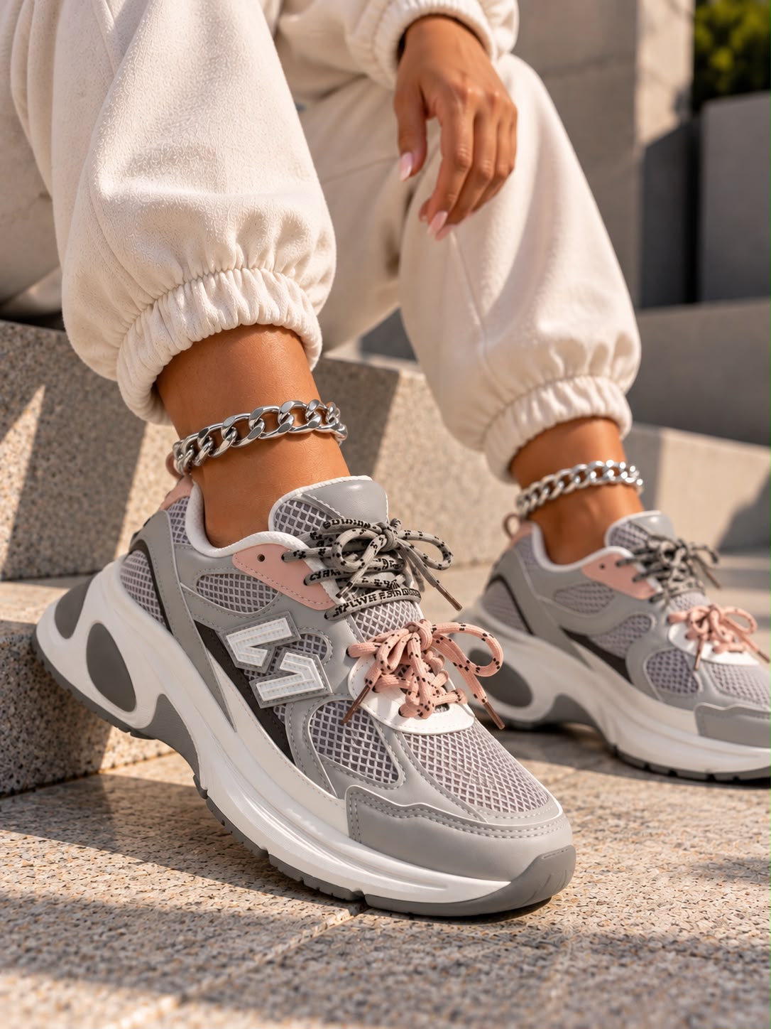 Lara Grey Light - Sneakers