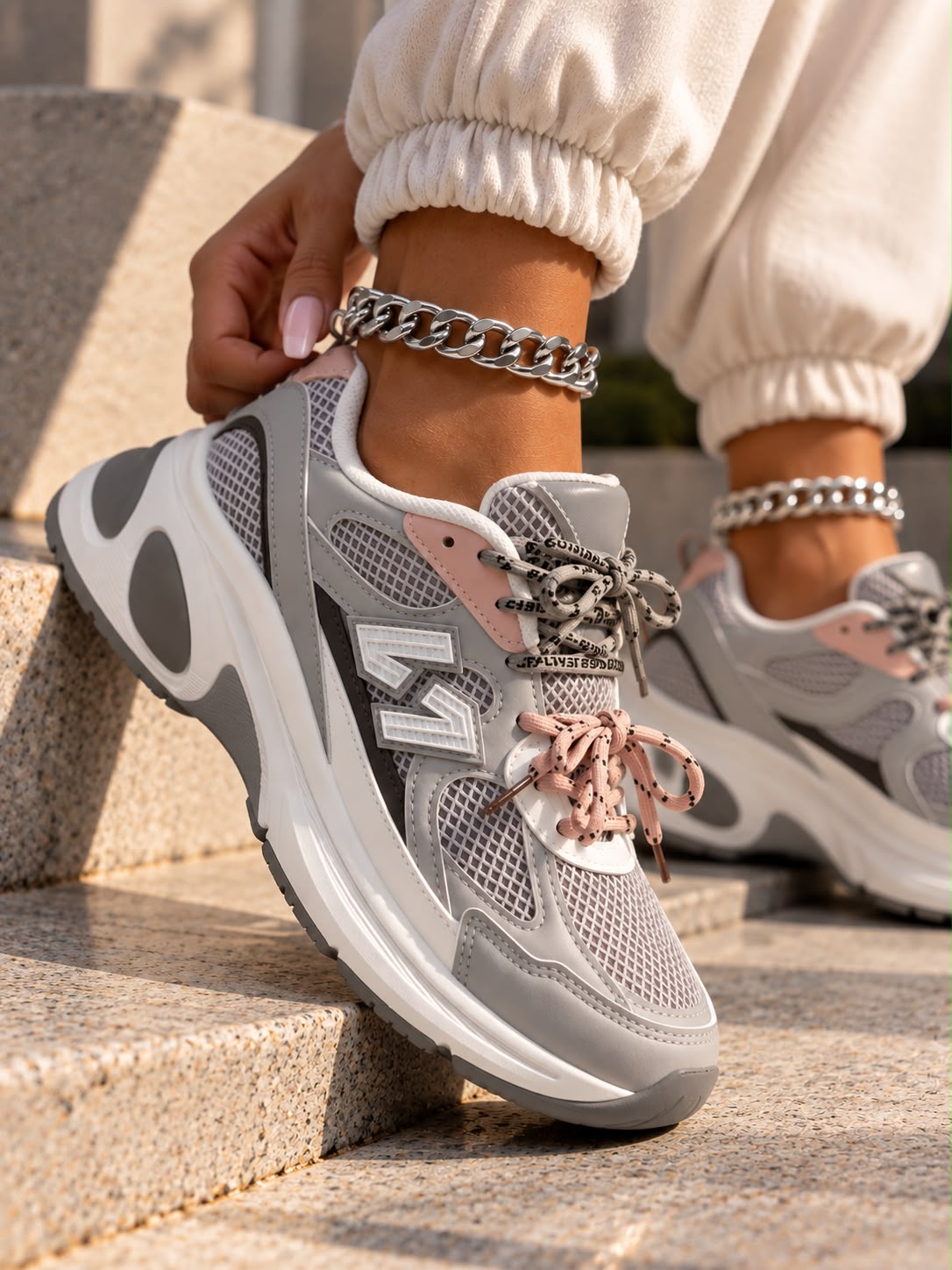 Lara Grey Light - Sneakers
