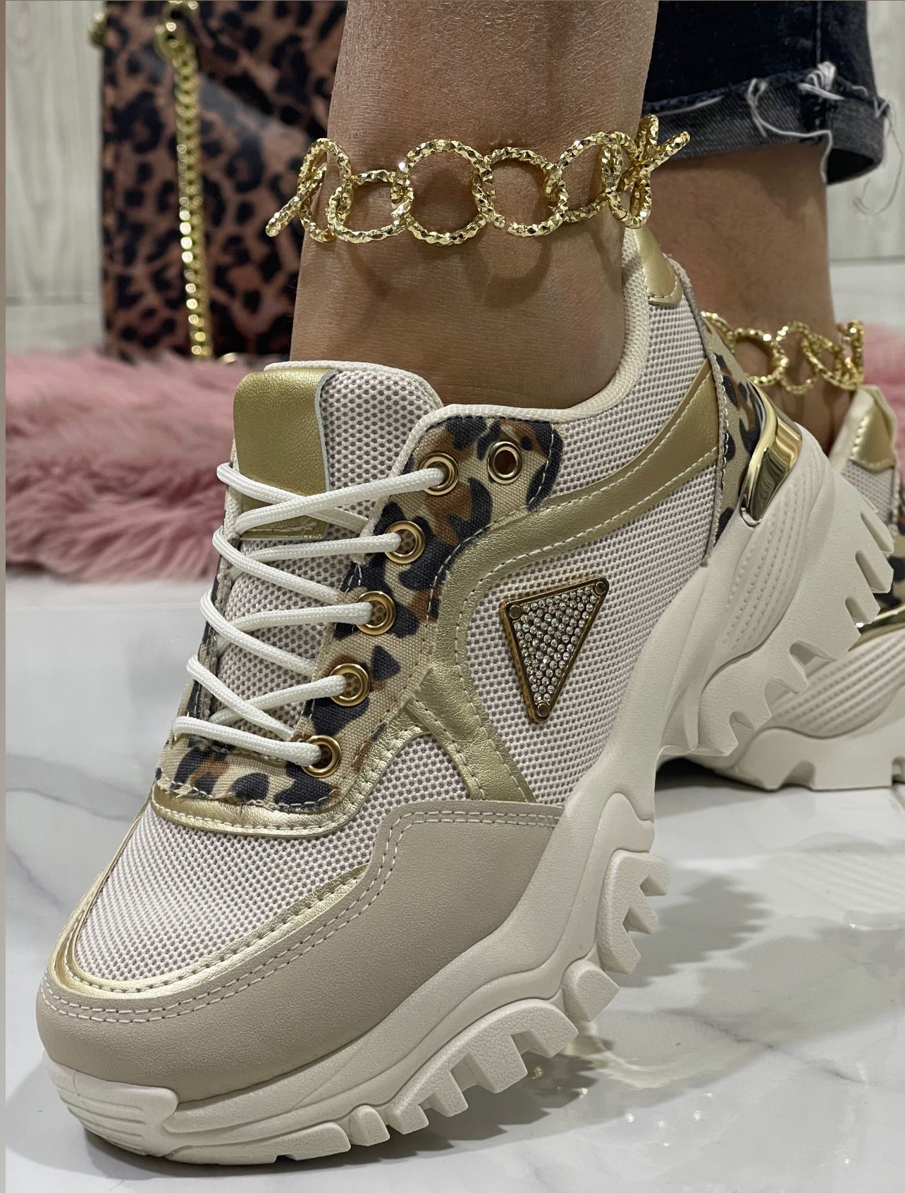 Lia Beige - Sneakers