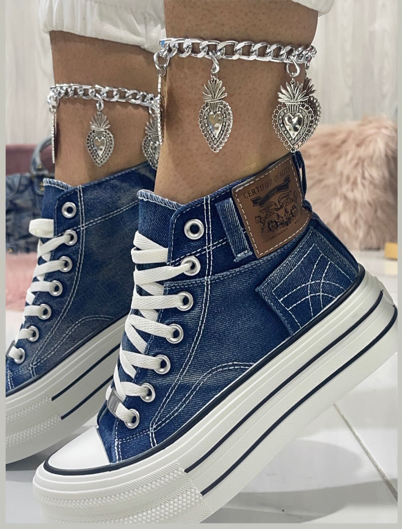 Clarissa Denim Blue - Sneakers