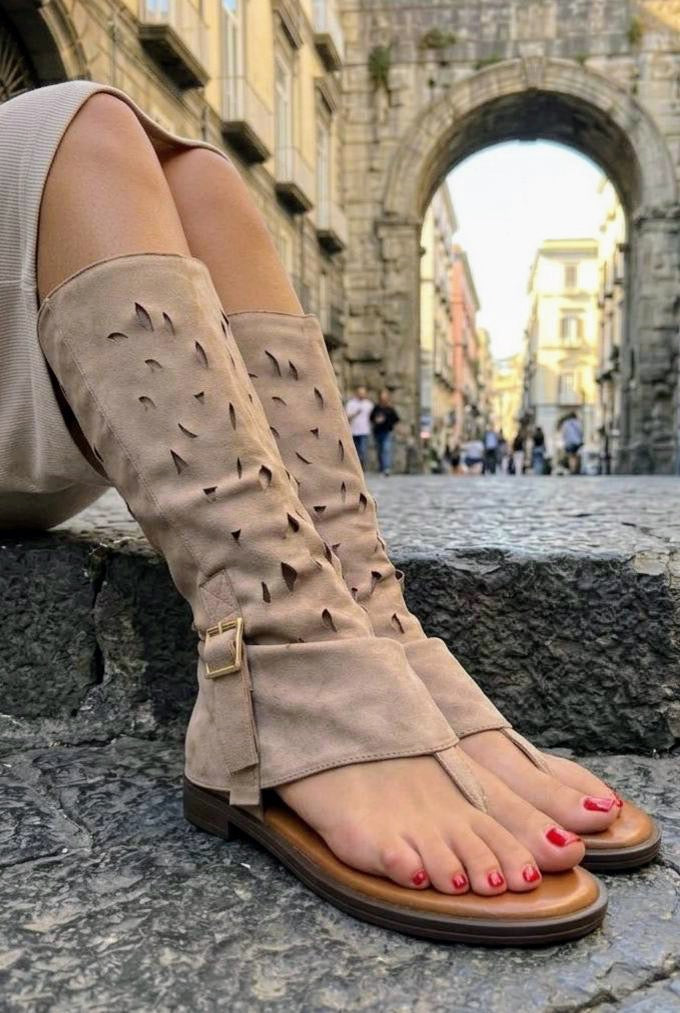 Afrodite Beige - Sandalo Basso