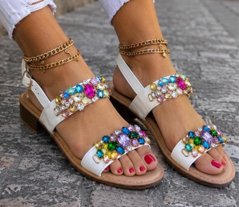 Diamante White - Sandalo Basso