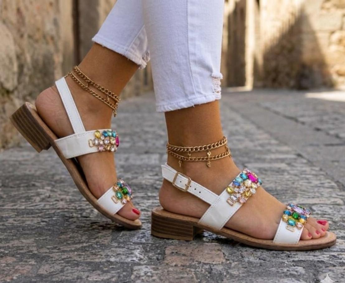 Diamante White - Sandalo Basso
