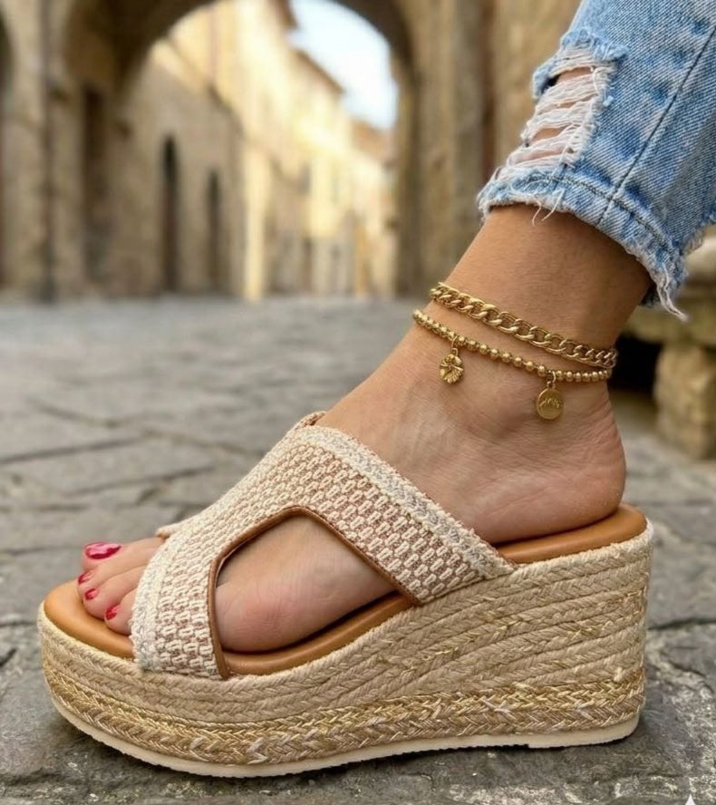 Olga Beige - Sandalo
