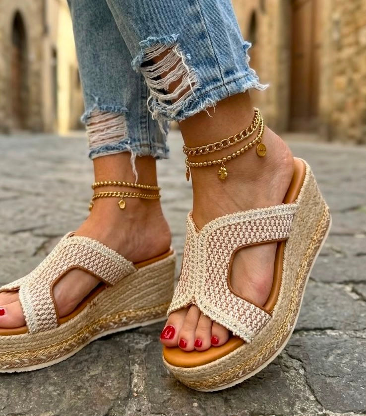 Olga Beige - Sandalo