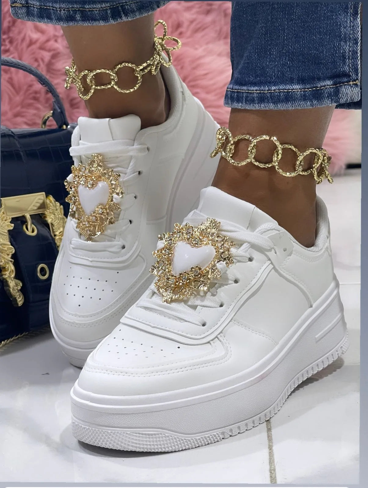 Sneakers Magnifica Cuore Bianco