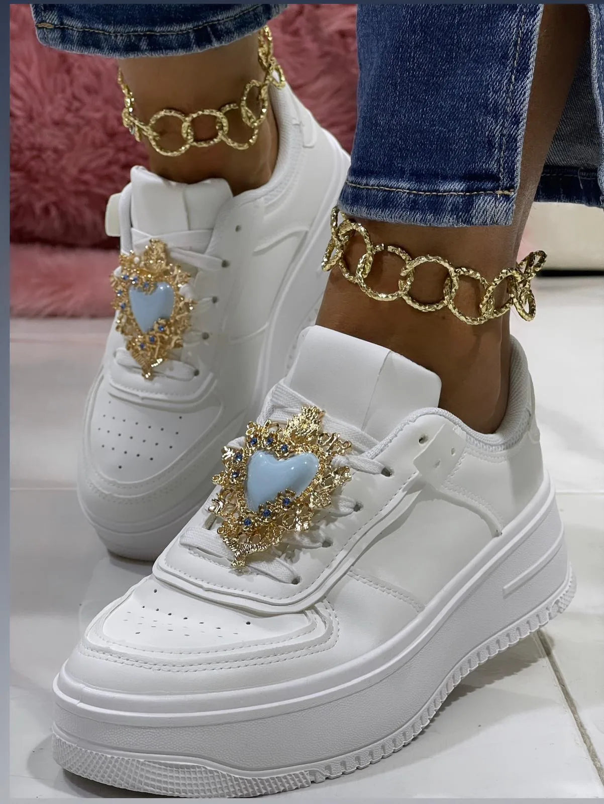 Sneakers Magnifica Cuore Celeste