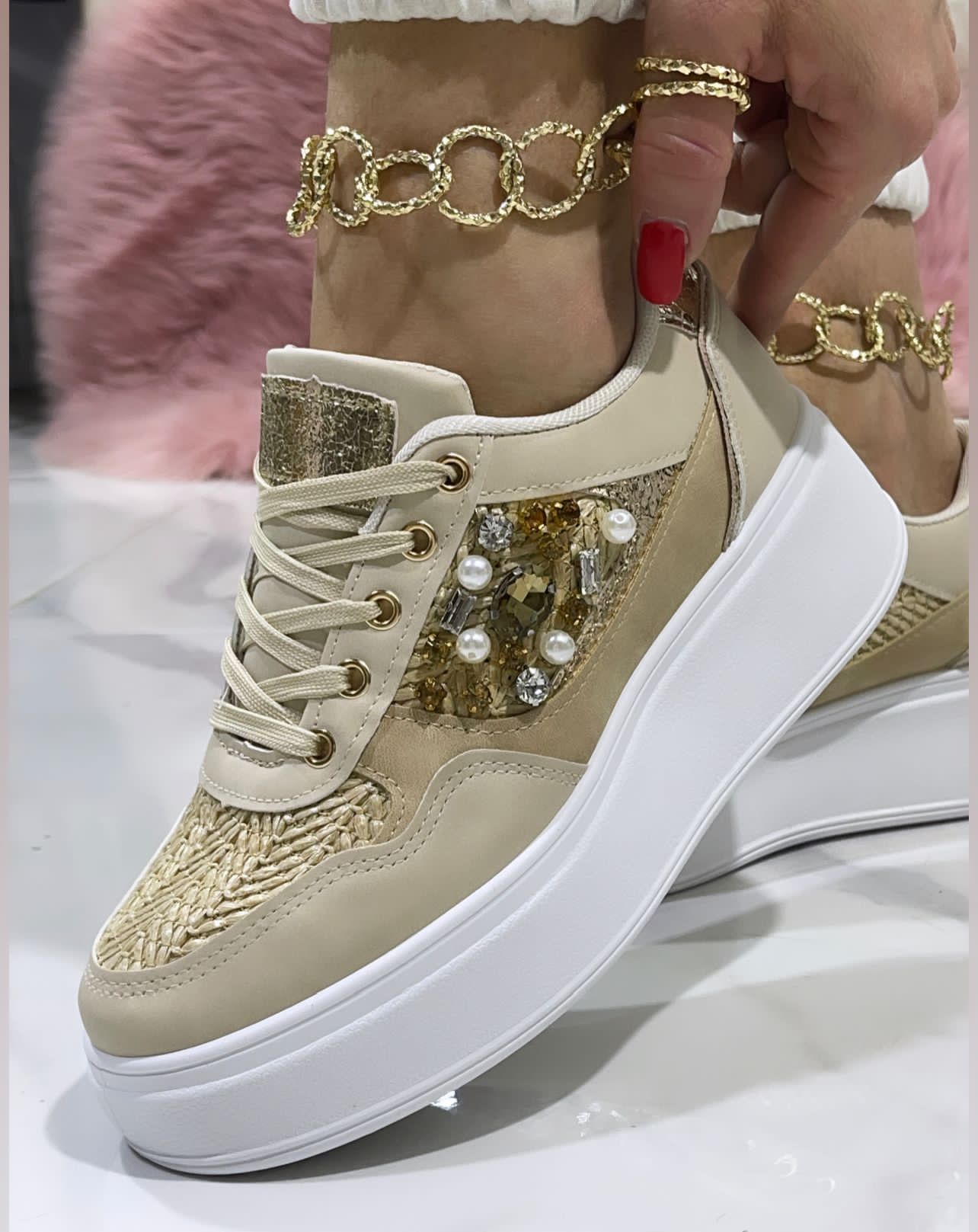 Sneakers Hollywood Beige