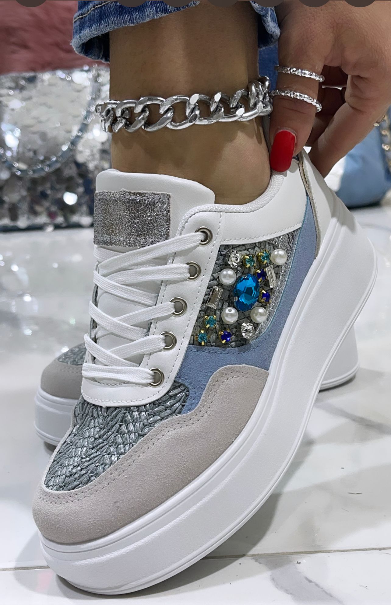 Sneakers Hollywood Azzurre