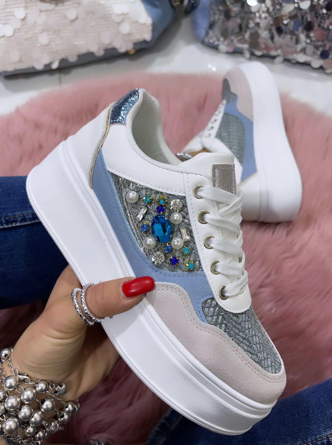 Sneakers Hollywood Azzurre