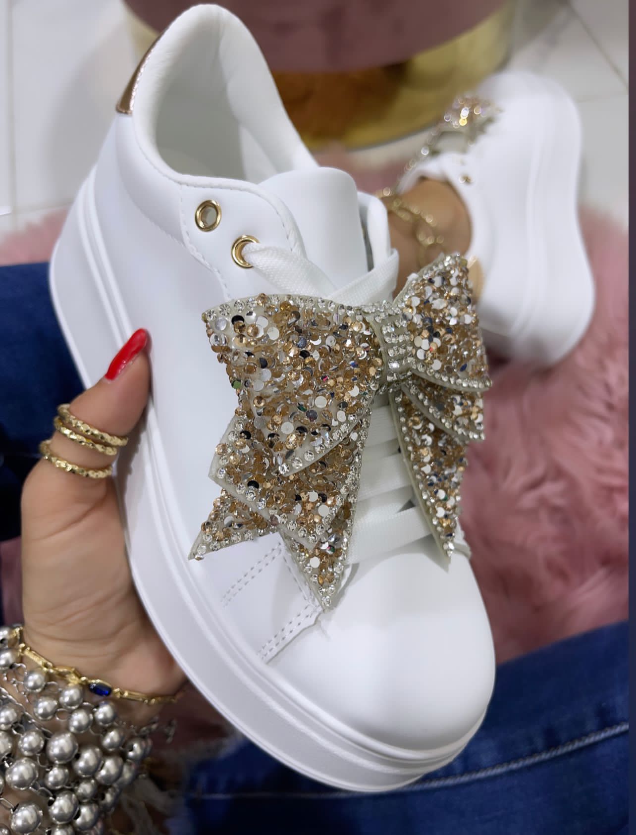 Sneakers Francia Fiocco Oro
