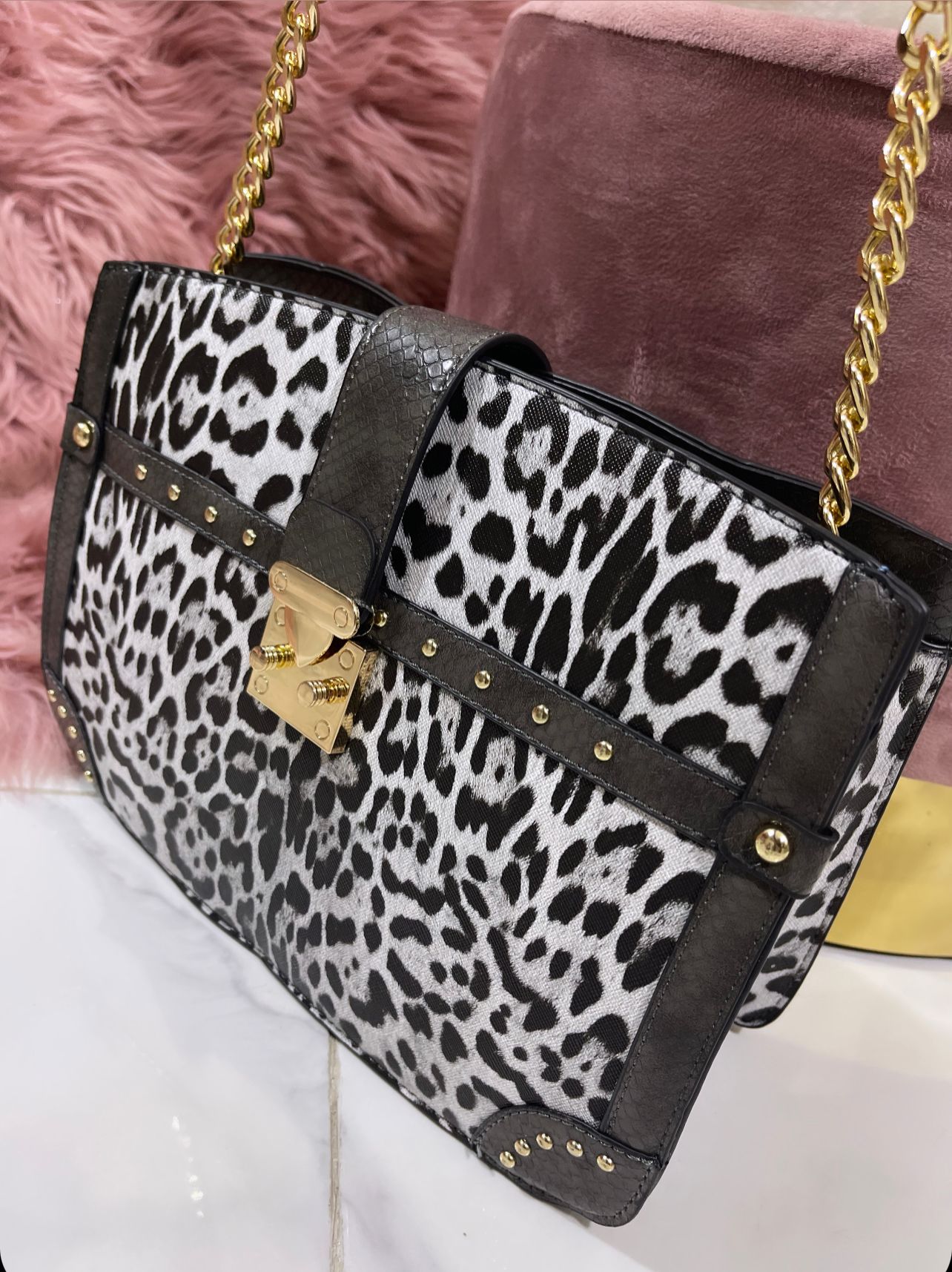 Tunisi Leopard Black - Borsa