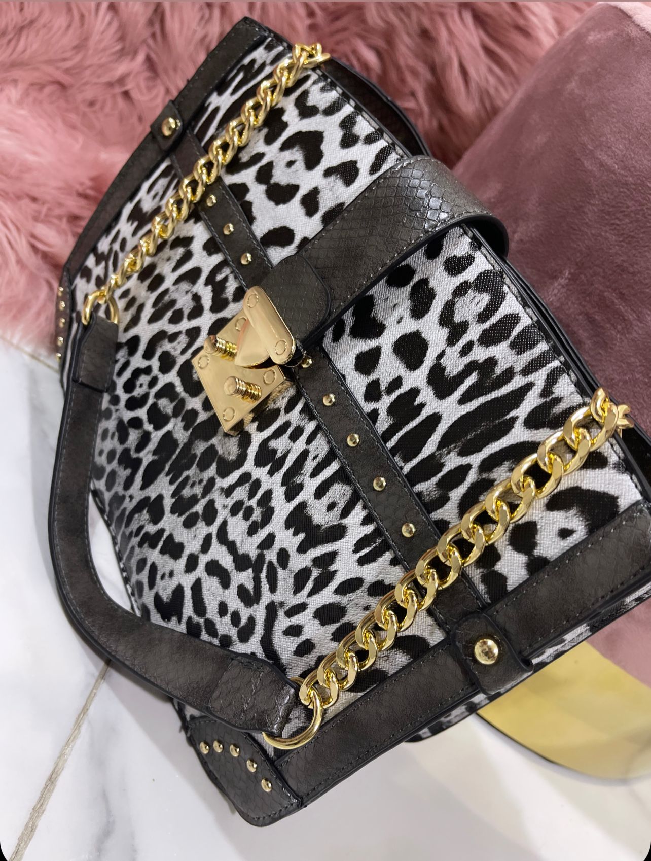 Tunisi Leopard Black - Borsa