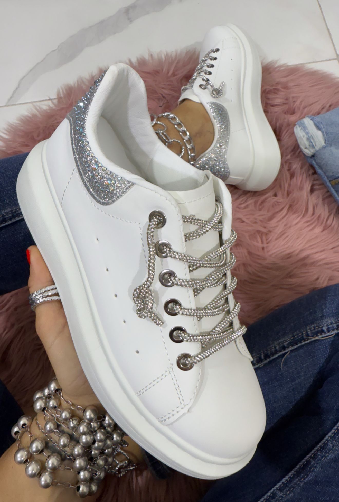 Partenope Silver - Sneakers