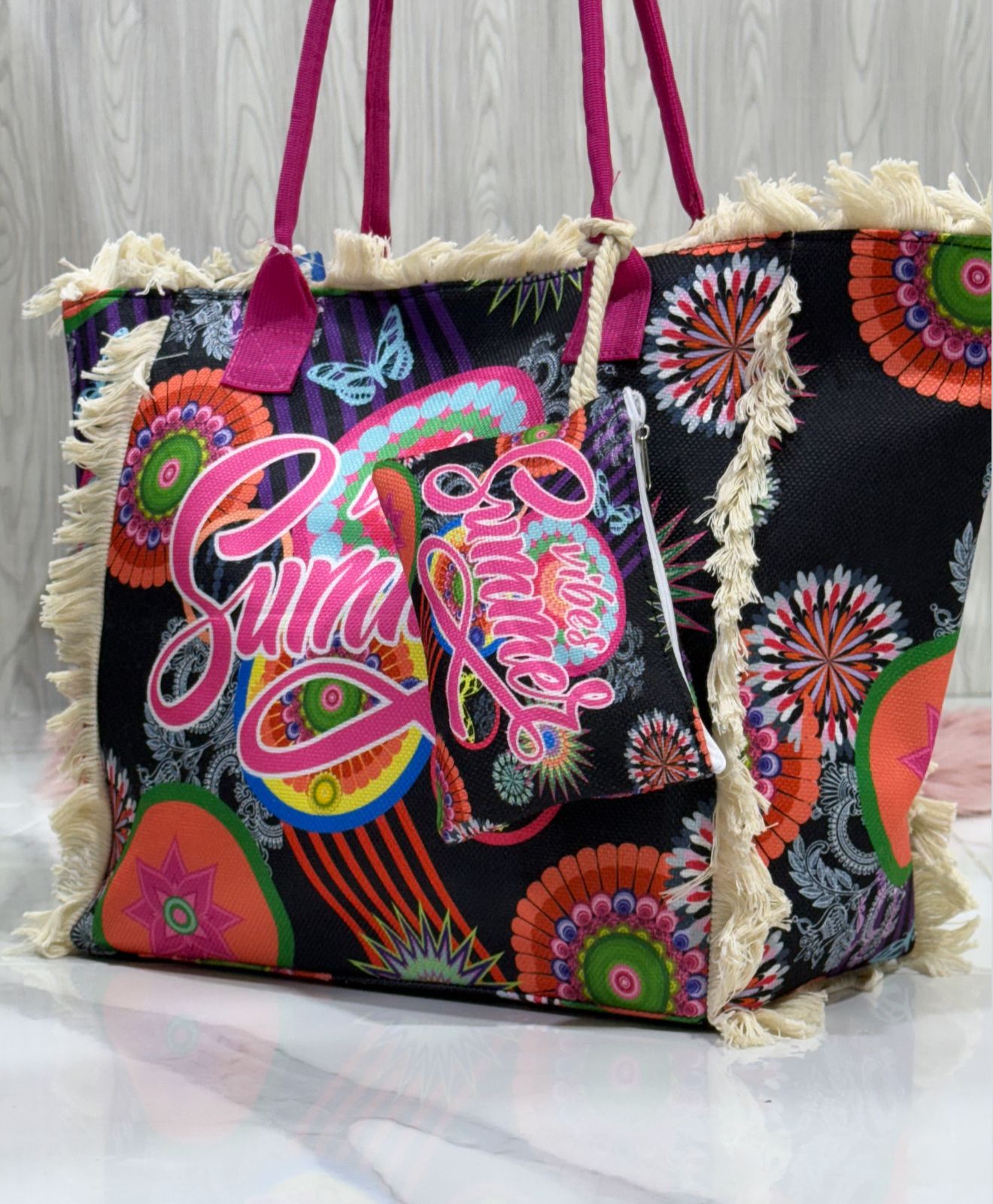 Ibiza Vibes nera - Borsa