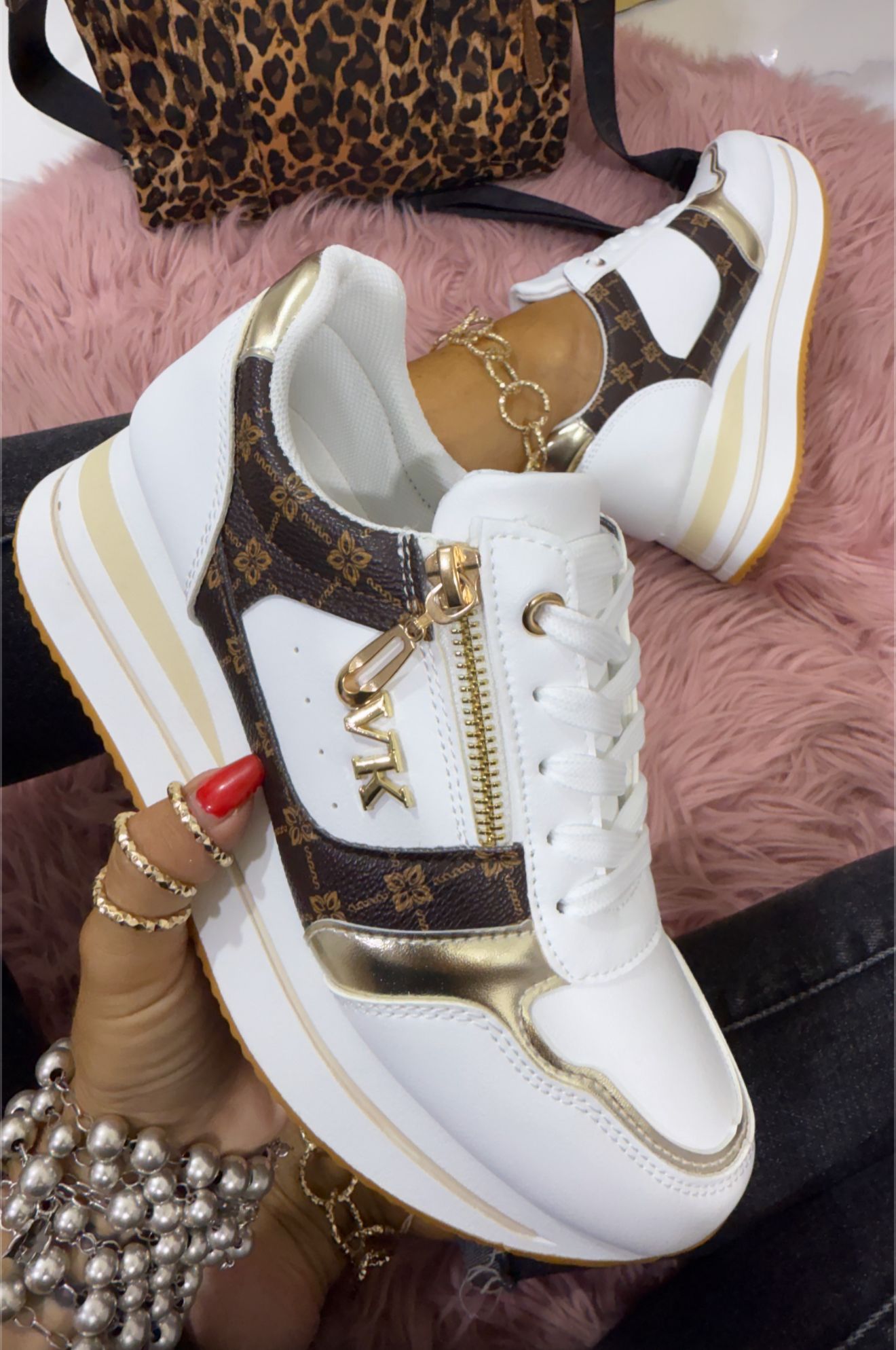 Tamara White/Brown - Sneakers