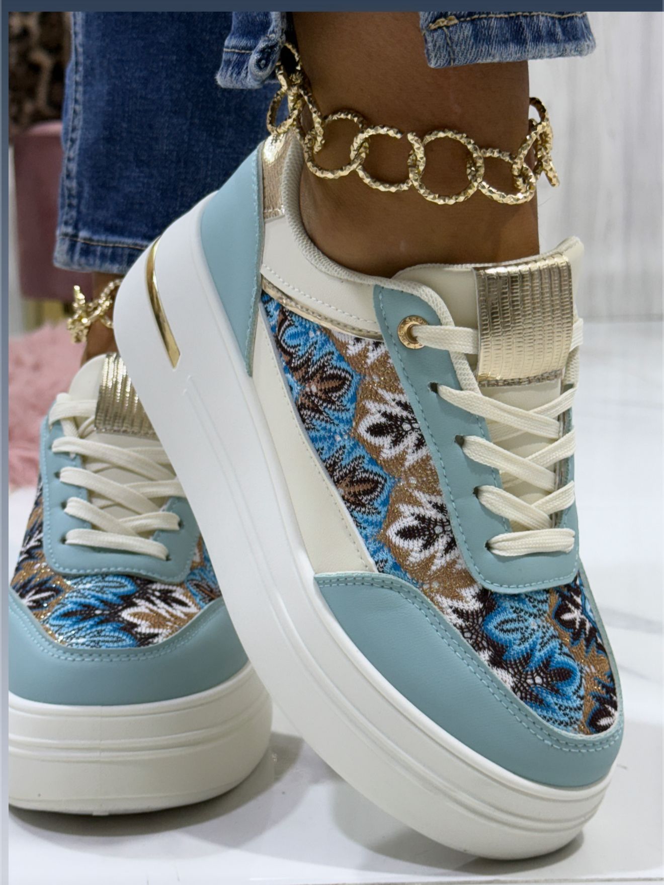 Poesia Blue  - Sneakers