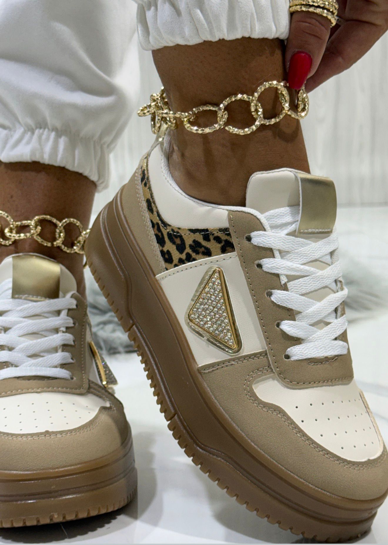 Egizia Beige  - Sneakers