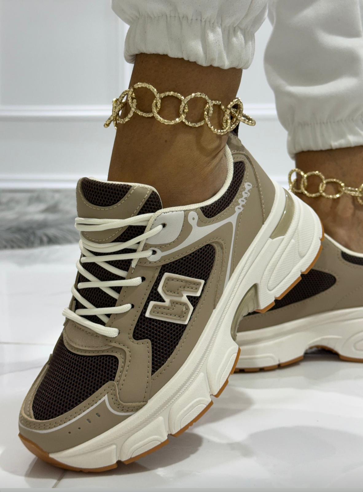Masha Beige/Brown - Sneakers