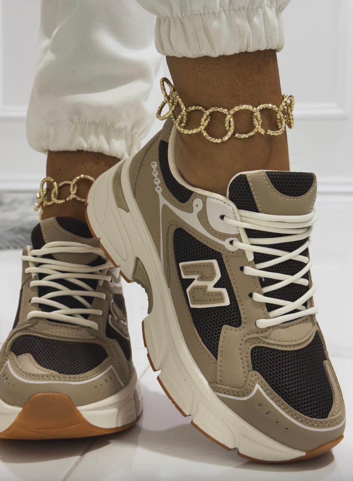 Masha Beige/Brown - Sneakers