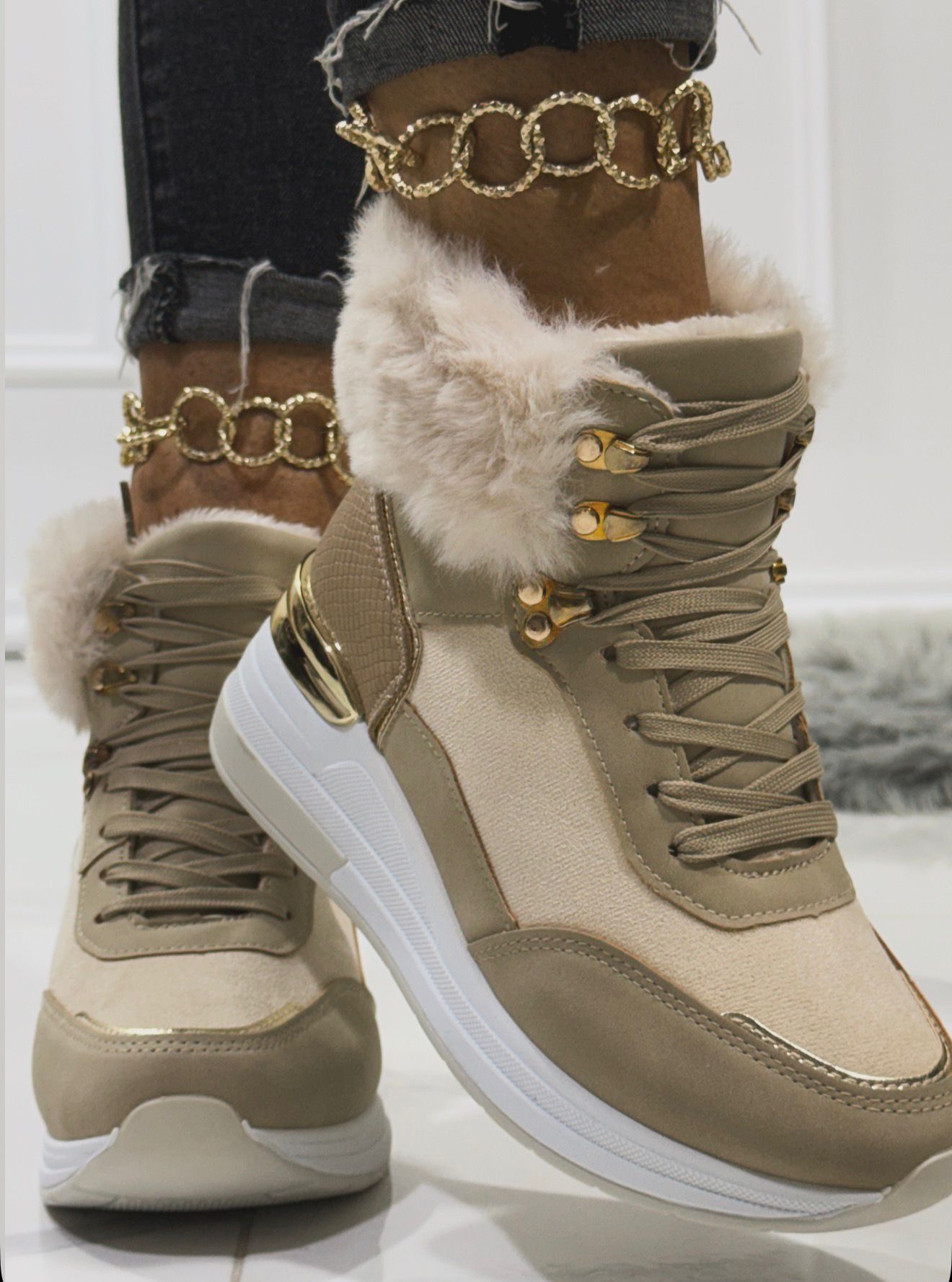 Aisha Beige - Sneakers