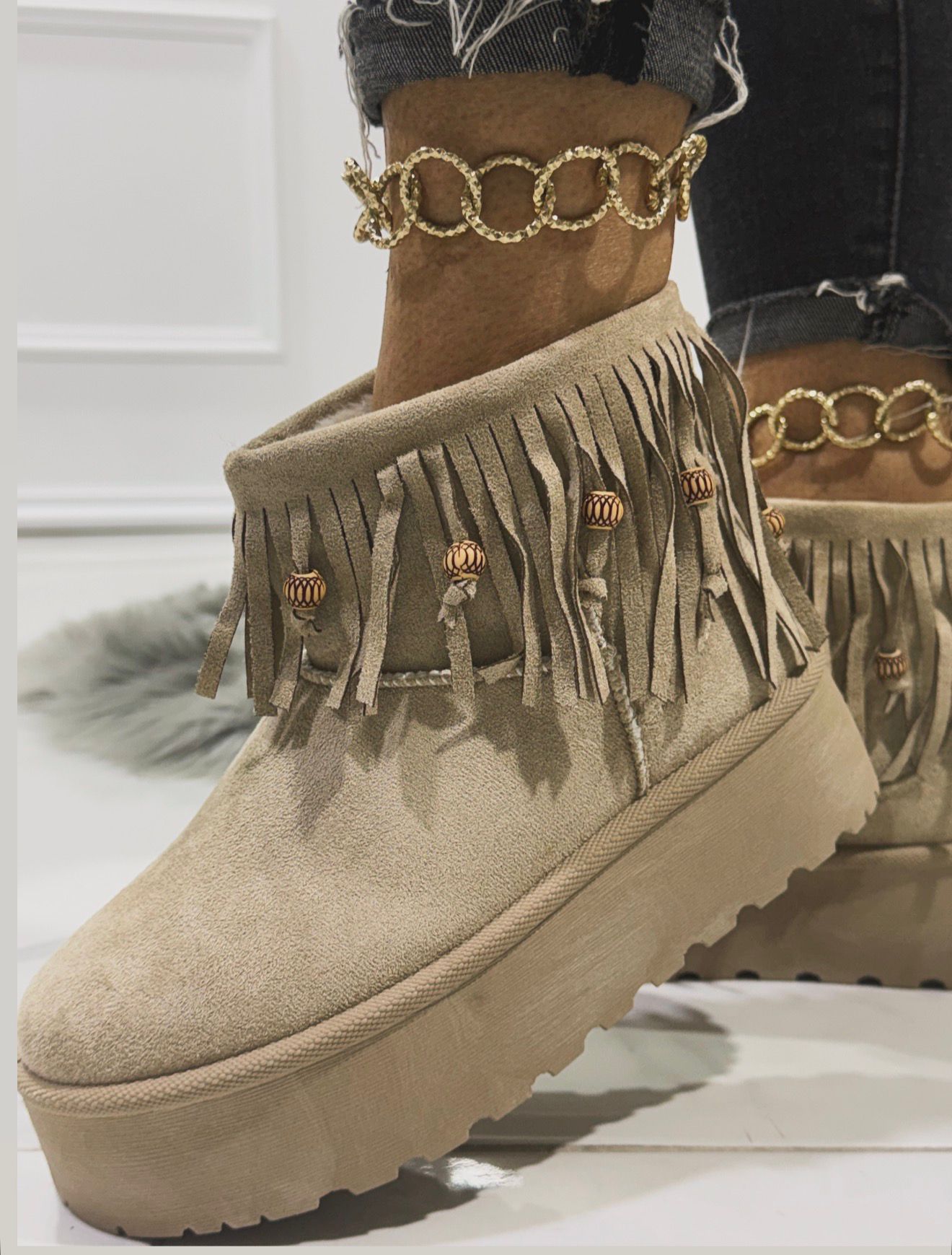 Jasmine Beige - Stivale basso