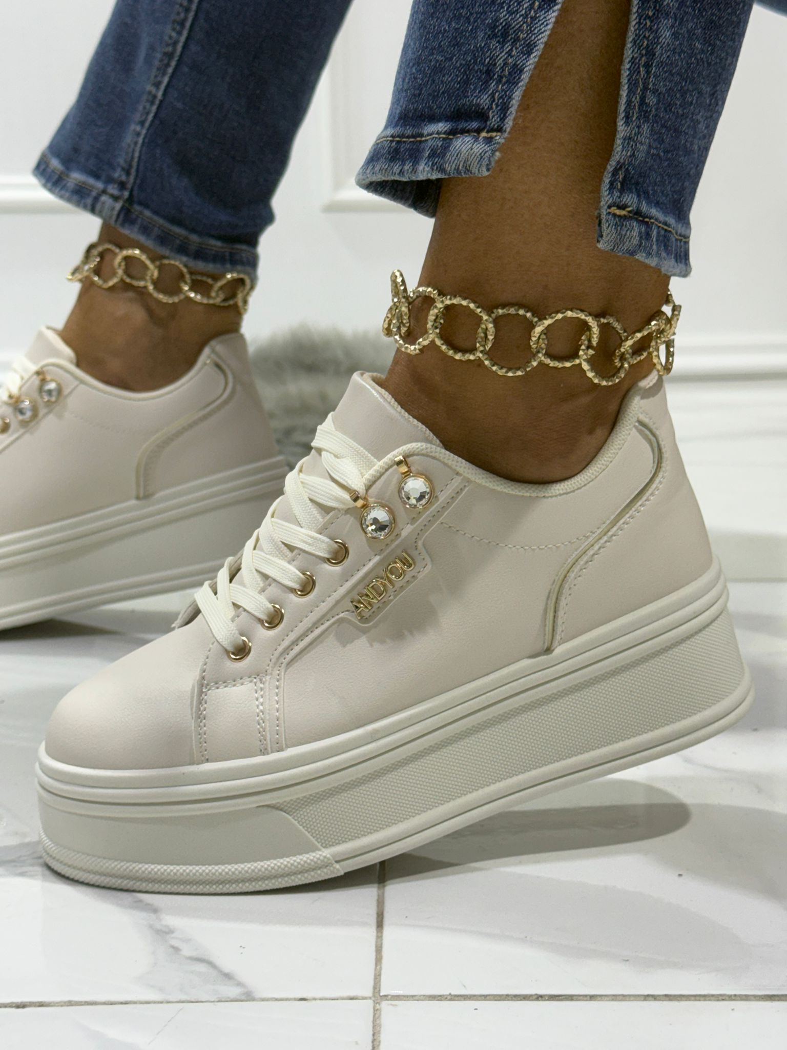 Luna Beige Light - Sneakers