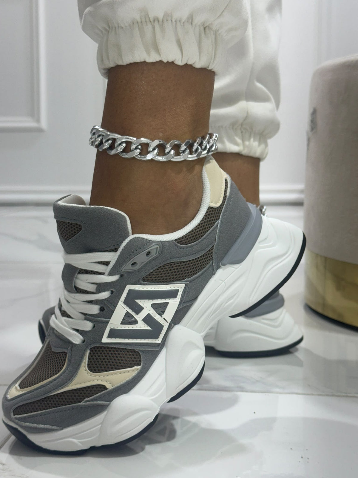 Vienna Grey/Brown - Sneakers