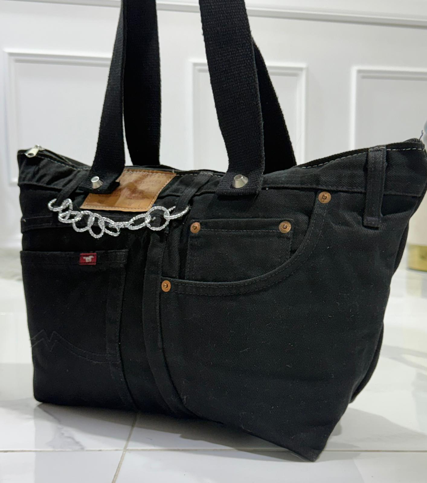 Nancy Denim Black - Borsa