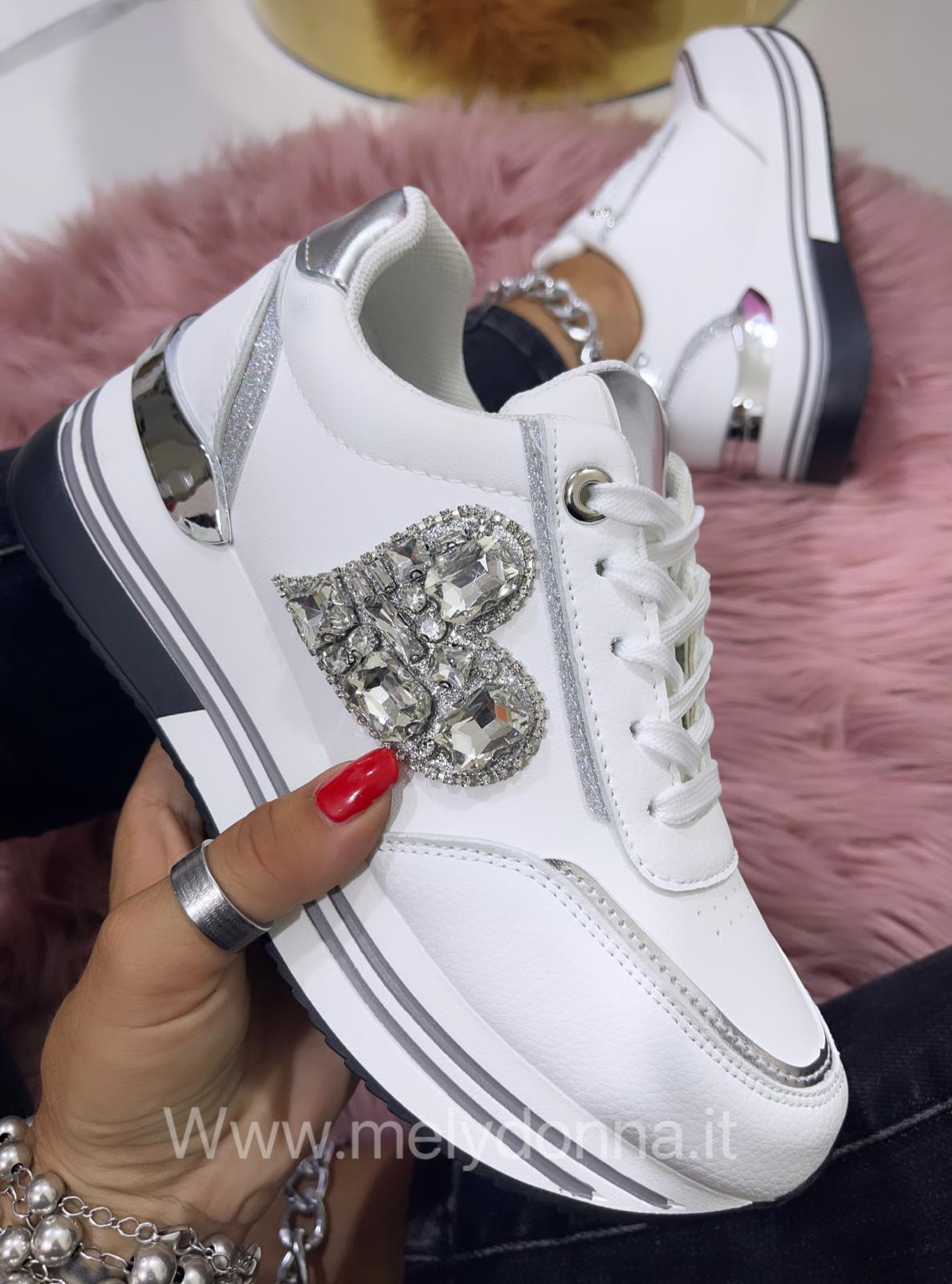 Sneakers Saturno Bianche