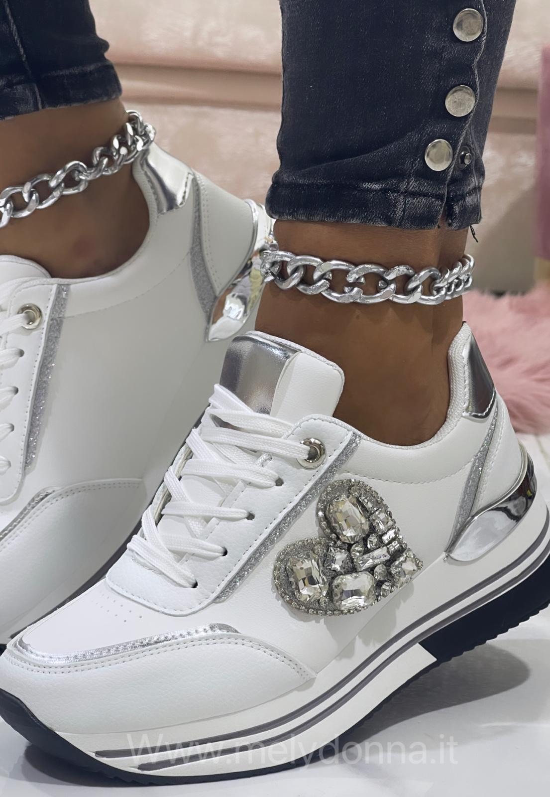 Sneakers Saturno Bianche