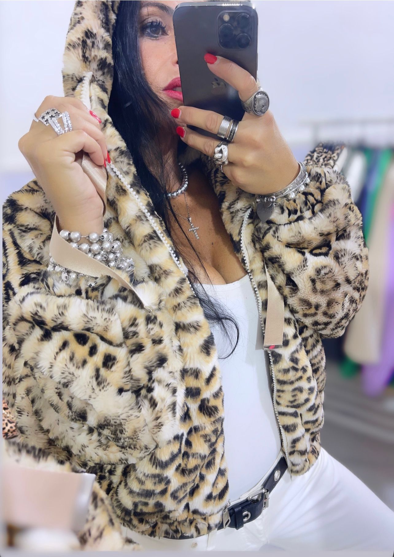 Gessy Leopard Beige - Giubbino