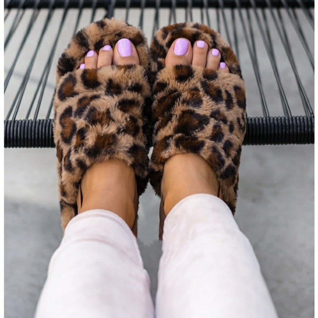 CIABATTA PLATFORM ANIMALIER