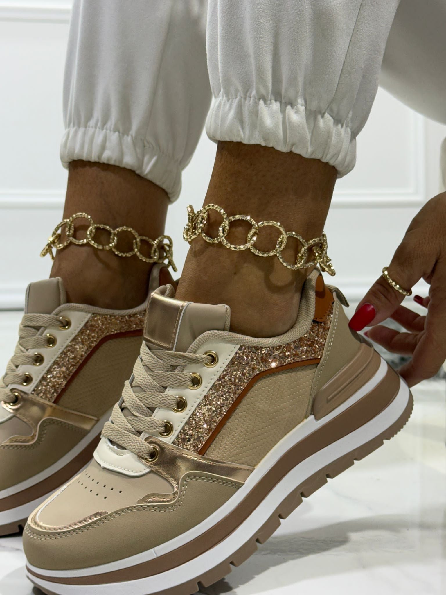 Miriam Beige - Sneakers