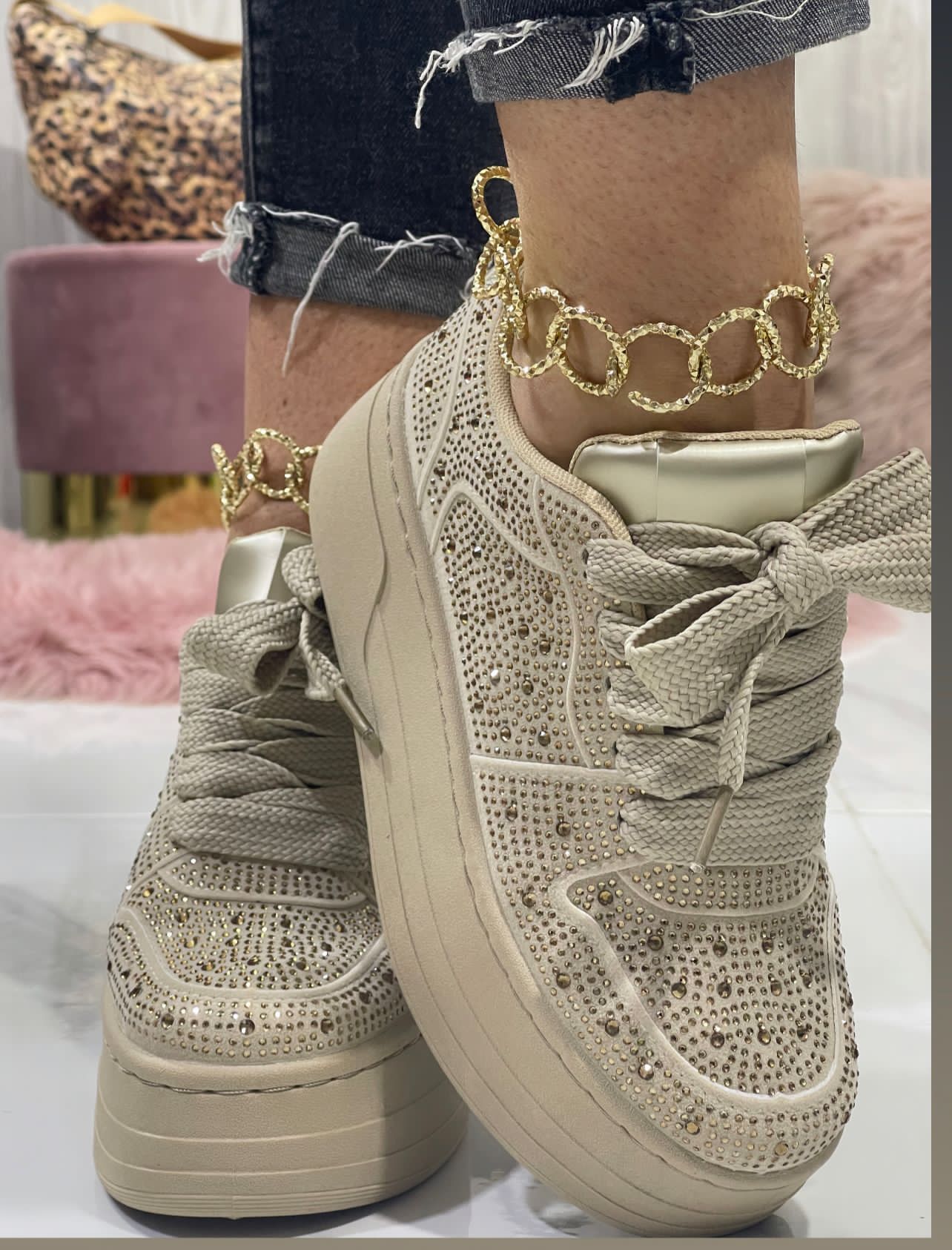 Lena Beige - Sneakers
