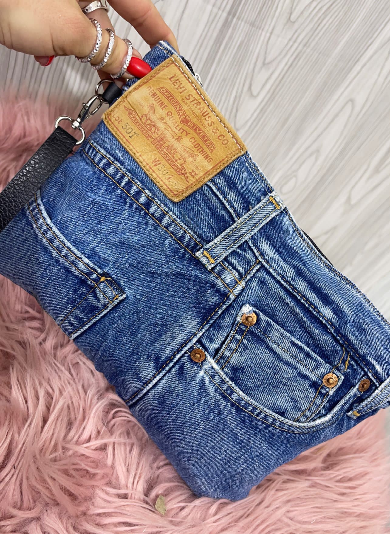 Niky Denim Blue - Borsa Pochette